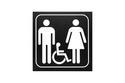 Sign #111 6” x 6” x Picto Man-Woman-Handicap