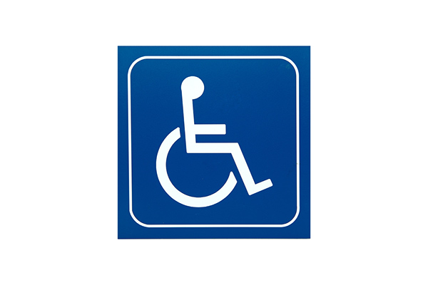 Sign #114 6” x 6” Picto Handicap Logo